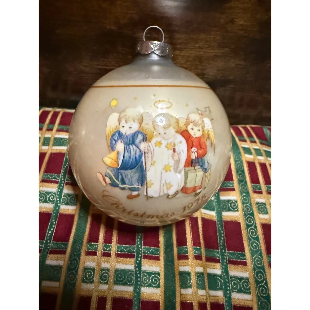 Vintage Sister Berta Hummel Christmas Ornaments 1975 1977 1978 Schmid Set of 3